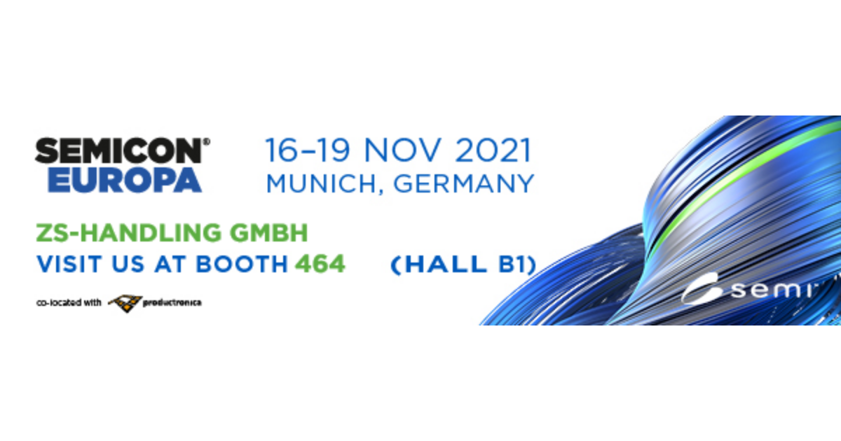 SEMICON Europa 2021 from the16. bis 19. November